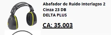 Abafador Interlagos 2 cinza 23 dB