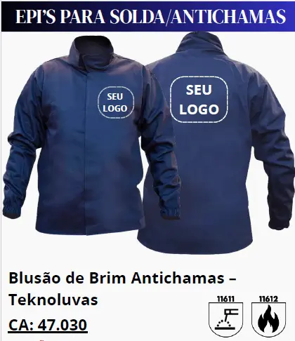 Blusões de brim antichamas