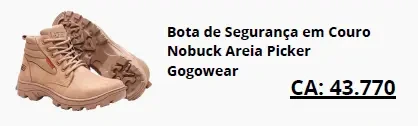 Bota de segurança Nobuck Areia Picker