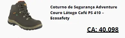 Coturno Adventure em couro café PS 410