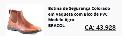 Botina Colorado Agro com bico de PVC