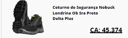 Coturno Londrina nobuck preto