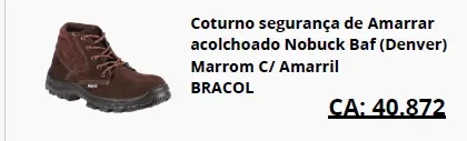 Coturno Denver nobuck marrom