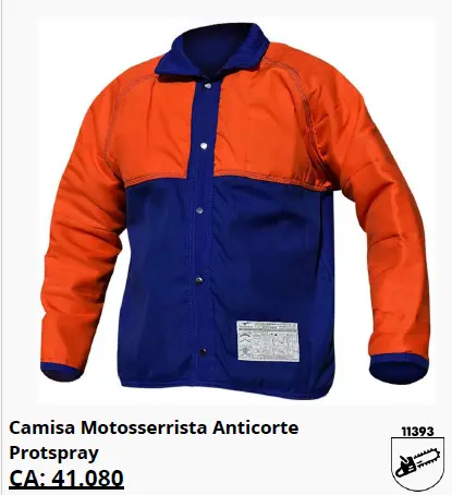 Camisa motosserrista anticorte
