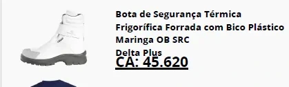 Bota térmica frigorífica Maringá