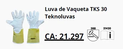 Luva de vaqueta TKS 30