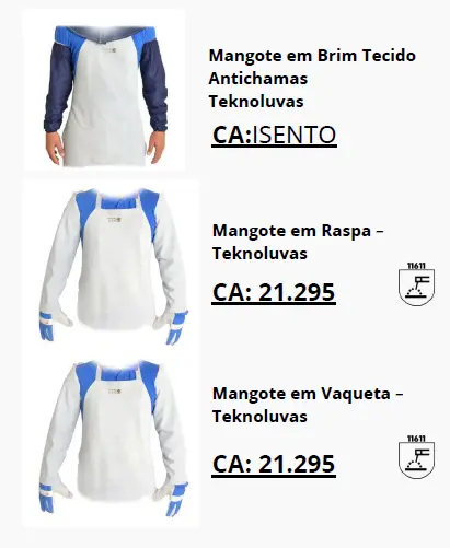 Mangotes de proteção