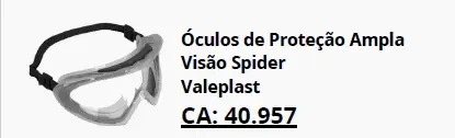Óculos ampla visão Spider