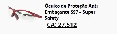 Óculos antiembaçante SS7