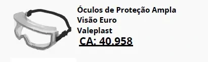 Óculos ampla visão Euro