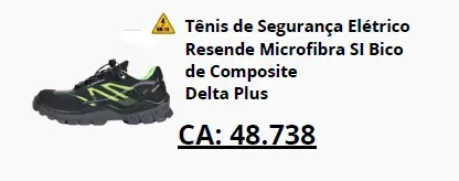 Tênis elétrico Resende em microfibra