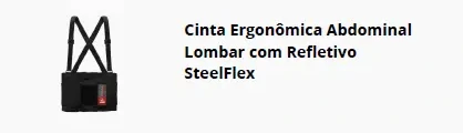 Cinta ergonômica abdominal com refletivo